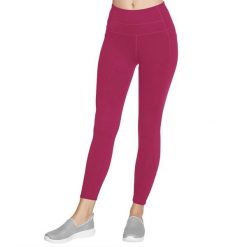 Leginsy fitness damskie Go Walk High Waisted 7/8 Legging. Fioletowe legginsy sportowe damskie Skechers, s, bez wzorów, z elastanu, na fitness i siłownię. Za 199.99 zł.