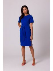 Be Wear Sukienka w kolorze niebieskim rozmiar: M. Niebieskie sukienki damskie Be Wear, bez wzorów, z tkaniny, bez ramiączek. Za 148.96 zł.