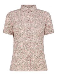 CMP Koszula funkcyjna w kolorze kremowo-jasnoróżowym rozmiar: 44. Brązowe koszule damskie CMP, bez wzorów, z materiału, sportowe, bez kołnierzyka, bez ramiączek. Za 105.14 zł.