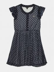 Guess Sukienka codzienna J4RK19 WA2T0 Czarny Regular Fit. Czarne sukienki dziewczęce Guess, z aplikacjami, z syntetyku, bez ramiączek, proste. Za 199.99 zł.
