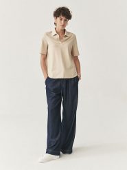 TATUUM Koszulka w kolorze beżowym rozmiar: XL. Brązowe koszulki damskie TATUUM, xl, bez wzorów, z bawełny, bez kołnierzyka, bez ramiączek. Za 111.95 zł.