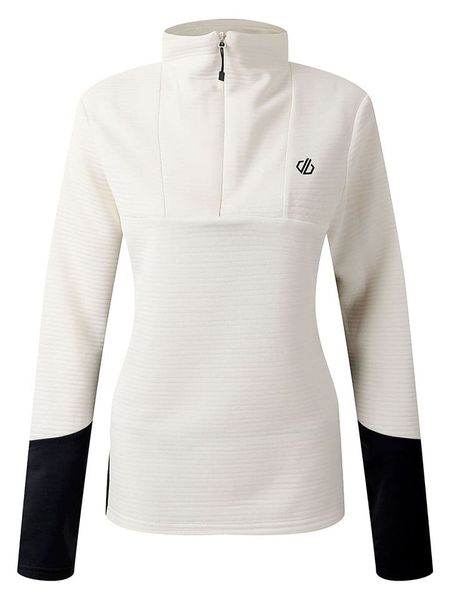 Dare 2b Koszulka funkcyjna "Iced" w kolorze kremowo-czarnym rozmiar: 42. Brązowe koszulki damskie Dare 2b, bez wzorów, z materiału, bez kołnierzyka, bez ramiączek. Za 131.74 zł.