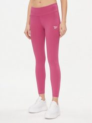 Reebok Legginsy IM4082 Różowy Slim Fit. Czerwone legginsy sportowe damskie Reebok, l, bez wzorów, z bawełny, na fitness i siłownię. Za 99.99 zł.