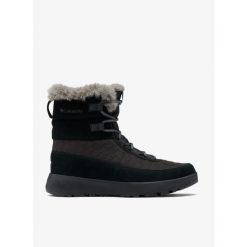 Buty zimowe damskie Columbia Slopeside Peak Luxe. Czarne obuwie trekkingowe damskie Columbia, bez zapięcia. Za 361.99 zł.