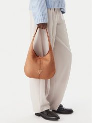 Guess Torebka J6BZ07 W3970 Beżowy. Brązowe torebki klasyczne damskie Guess, z materiału, bez dodatków. Za 264.99 zł.