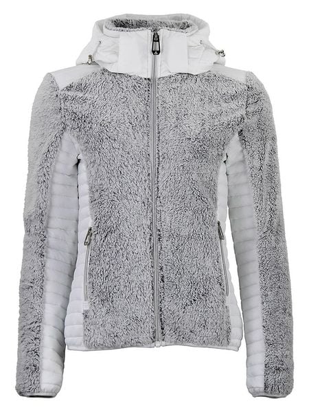 Peak Mountain Kurtka polarowa "Amarant" w kolorze szarym rozmiar: XL. Szare kurtki damskie Peak Mountain, xl, bez wzorów, z polaru, bez kaptura. Za 191.88 zł.