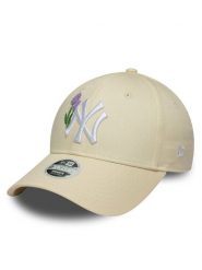 New Era Czapka z daszkiem New York Yankees Womens MLB 9FORTY 60667492 Żółty. Żółte czapki z daszkiem damskie New Era, bez wzorów, z bawełny. Za 129.99 zł.