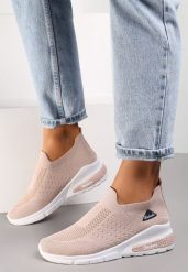 Beżowe Buty Sportowe Amathane. Brązowe obuwie sportowe casual damskie Renee. Za 44.99 zł.