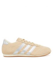Adidas Sneakersy Taekwondo JQ0558 Beżowy. Brązowe obuwie sportowe damskie Adidas, ze skóry, bez zapięcia. Za 269.99 zł.