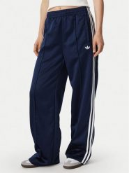 Adidas Spodnie dresowe Satin Sst Loose Trackpant KS7339 Granatowy Relaxed Fit. Niebieskie spodnie dresowe damskie Adidas, l, bez wzorów, z dresówki. Za 349.99 zł.