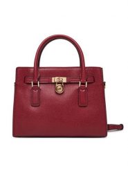 MICHAEL Michael Kors Torebka Hamilton 30T6GNXS1L Czerwony. Czerwone torebki klasyczne damskie MICHAEL Michael Kors, ze skóry, bez dodatków. Za 1,239.00 zł.