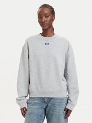 HUGO Bluza Dekessa 50534344 Szary Regular Fit. Szare bluzy damskie Hugo, xxl, bez wzorów, z bawełny, bez kaptura. Za 399.99 zł.