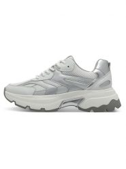 S.Oliver Sneakersy w kolorze szarym rozmiar: 42. Szare obuwie sportowe damskie S.Oliver, z materiału, bez zapięcia. Za 173.99 zł.