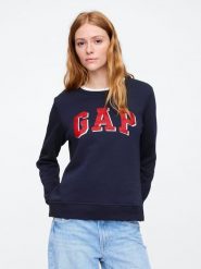 GAP Bluza w kolorze granatowym rozmiar: M. Niebieskie bluzy damskie GAP, m, bez wzorów, bez kaptura. Za 96.60 zł.
