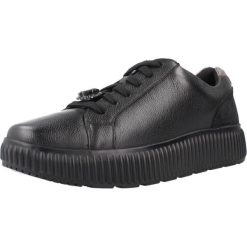 Buty GEOX D GRAISY Czarny. Czarne obuwie trekkingowe damskie Geox, ze skóry, bez zapięcia. Za 367.99 zł.