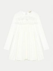 TWINSET Sukienka elegancka 242GJ2101 Biały Regular Fit. Białe sukienki dziewczęce Twinset, bez wzorów, z syntetyku, bez ramiączek. Za 319.99 zł.