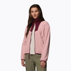 Bluza damska Columbia Sequoia Grove Full Zip. Czerwone bluzy damskie Columbia, bez wzorów, bez kaptura. Za 219.99 zł.