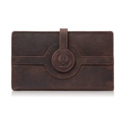 Portfel damski duży skórzany vintage brązowy Paolo Peruzzi T-134-HBR. Brązowe portfele damskie PAOLO PERUZZI, bez wzorów, ze skóry. Za 94.00 zł.