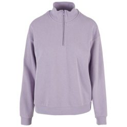 Bluza damska Urban Classics Troyer. Fioletowe bluzy damskie Urban Classics, bez wzorów, bez kaptura. Za 231.00 zł.