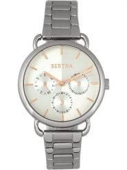 Bertha Zegarek kwarcowy "Gwen" w kolorze srebrnym rozmiar: onesize. Szare, analogowe zegarki damskie Bertha, srebrne. Za 260.99 zł.