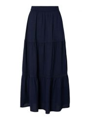Pieces Spódnica w kolorze granatowym rozmiar: XL. Niebieskie spódnice damskie Pieces, na co dzień, xl, bez wzorów, z bawełny, maxi. Za 106.87 zł.