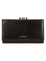 Wojas Skórzany portfel w kolorze brązowym - 14 x 8 x 3 cm rozmiar: onesize. Brązowe portfele damskie Wojas, bez wzorów, z materiału. Za 127.99 zł.