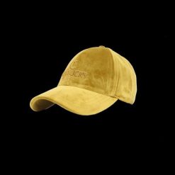 Aksamitna czapka Kentucky. Brązowe czapki damskie KENTUCKY HORSEWEAR, bez wzorów. W wyprzedaży za 109.50 zł.