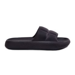 Piankowe Klapki Damskie LEE Maya Slider Women Low 50251016 Czarne. Czarne klapki damskie bez wzorów, bez obcasa, bez zapięcia. Za 163.66 zł.