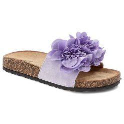 Fioletowe Klapki Seastar Blue Modne Obuwie Damskie Na Lato. Fioletowe klapki damskie Seastar Blue, bez wzorów, bez obcasa, bez zapięcia. Za 79.99 zł.