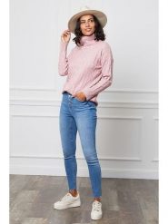 Soft Cashmere Golf w kolorze jasnoróżowym rozmiar: 34/36. Różowe golfy damskie Soft Cashmere, bez wzorów, z kaszmiru, bez ramiączek. Za 127.05 zł.