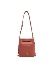 PINKO Torebka SECCHIELLO MINI 104303 A29Q L84Q Brązowy. Brązowe torebki klasyczne damskie Pinko, ze skóry, bez dodatków. Za 669.99 zł.