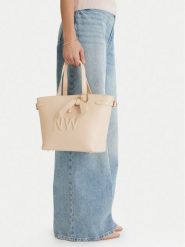 Nine West Torebka EO-Lira-LX20086b Écru. Torebki klasyczne damskie Nine West, z materiału, bez dodatków. Za 349.99 zł.