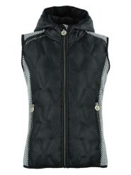 Peak Mountain Kamizelka polarowa "Antilope" w kolorze czarnym rozmiar: S. Czarne kamizelki damskie Peak Mountain, s, bez wzorów, z polaru, bez kaptura. Za 231.45 zł.