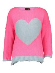 Miss goodlife Sweter w kolorze różowo-szarym rozmiar: XL. Różowe swetry klasyczne damskie miss goodlife, xl, z wełny, bez kołnierzyka. Za 175.67 zł.
