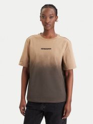 Patrizia Pepe T-Shirt 8M1828/J366-FG71 Brązowy Relaxed Fit. Brązowe t-shirty damskie Patrizia Pepe, m, bez wzorów, z bawełny, bez kołnierzyka. Za 559.99 zł.