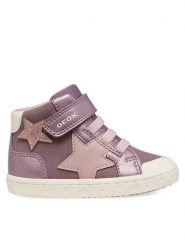 Geox Sneakersy B Gisli Girl B561MG 0AU54 C8006 S Różowy. Czerwone buty sportowe dziewczęce Geox, ze skóry, bez zapięcia. Za 229.99 zł.