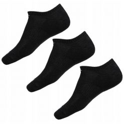 Skarpety stopki Nike Dri-FIT 3 pary czarne. Czarne skarpetki damskie Nike, bez wzorów. Za 71.00 zł.