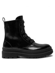 Calvin Klein Jeans Trapery Lace-Up Bootie V4A5-81031-1453 M Czarny. Czarne kozaki dziewczęce Calvin Klein Jeans, bez wzorów, z jeansu, bez obcasa, bez zapięcia. Za 489.99 zł.