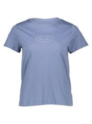 Pepe Jeans Koszulka w kolorze niebieskim rozmiar: L. Niebieskie bluzki damskie Pepe Jeans, l, bez wzorów, z bawełny, bez kołnierzyka, bez ramiączek. Za 74.81 zł.
