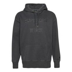 Bluza sportowa damska Superdry Code CL Garment Dye Os Hood. Szare bluzy damskie Superdry, l, bez wzorów, z bawełny, bez kaptura. Za 228.00 zł.