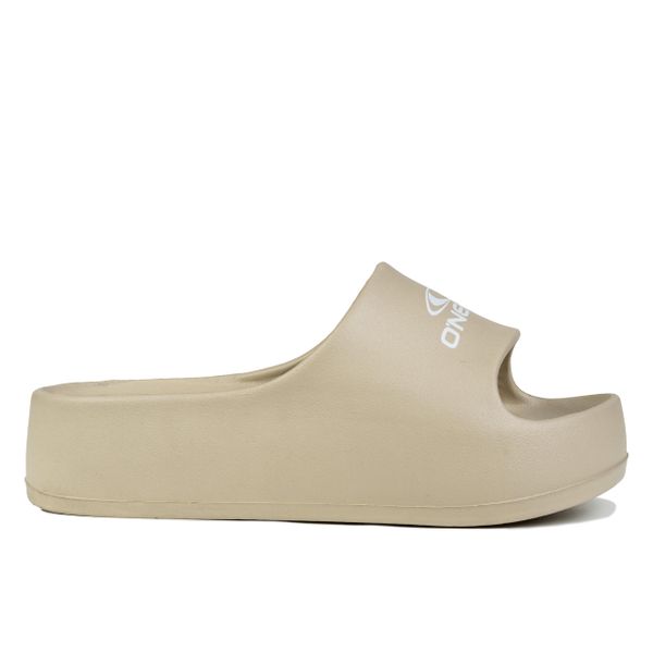 Klapki damskie sportowe na platformie O'NEILL LAINHA SLIDER WOMEN LOW. Brązowe klapki damskie O'Neill, bez wzorów, z materiału, bez obcasa, na platformie, bez zapięcia. Za 69.00 zł.