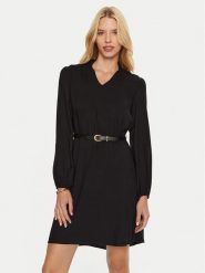 ARTIGLI Sukienka codzienna ACAB000455 Czarny Regular Fit. Czarne sukienki damskie Artigli, bez wzorów, z wiskozy, bez ramiączek. Za 229.99 zł.
