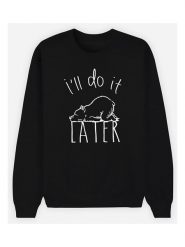 WOOOP Bluza w kolorze czarnym rozmiar: S. Czarne bluzy damskie Wooop, s, bez wzorów, z bawełny, bez kaptura. Za 100.99 zł.