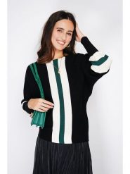 ASSUILI Kaszmirowy sweter w kolorze czarnym rozmiar: 40. Czarne swetry klasyczne damskie Assuili, z kaszmiru, bez kołnierzyka. Za 140.53 zł.