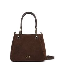 HUGO Torebka 50568035 Brązowy ciemny. Brązowe torebki klasyczne damskie Hugo, ze skóry, bez dodatków. Za 764.99 zł.