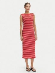 Tommy Hilfiger Sukienka codzienna WW0WW49311 Czerwony Slim Fit. Czerwone sukienki damskie Tommy Hilfiger, bez wzorów, z wiskozy, bez ramiączek. Za 529.99 zł.