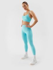 4F Legginsy treningowe szybkoschnące damskie - niebieskie S. Niebieskie legginsy damskie 4F, l, bez wzorów, z dzianiny, z podwyższonym stanem, na fitness i siłownię. W wyprzedaży za 69.99 zł.
