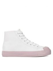 Jenny Fairy Trampki WSK1334-40 Biały. Białe trampki damskie Jenny Fairy, bez wzorów, z materiału, bez zapięcia. Za 89.99 zł.