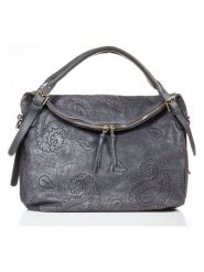 Lucca Baldi Skórzana torebka "Cortona" w kolorze szarym - 40 x 36 x 16 cm rozmiar: onesize. Szare torebki klasyczne damskie Lucca Baldi, z materiału, na ramię, bez dodatków. Za 347.99 zł.