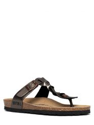 BAYTON Japonki "Huelva" w kolorze miedzianym rozmiar: 38. Brązowe klapki damskie Bayton, bez wzorów, z otwartym noskiem, bez obcasa, bez zapięcia. Za 145.94 zł.